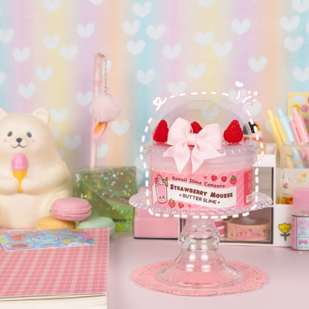 Strawberry Mousse Fluffy Butter Slime - Picture 5 of 7